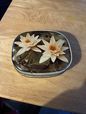 Edward Sharp & Sons Green Floral Blumen Toffee Dose Vintage