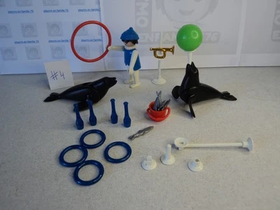 PLAYMOBIL vintage cirque dresseur otaries jonglage podium set 3518 de 1979 #4 - Photo 1/3