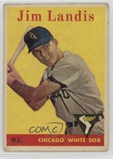 1958 Topps Jim Landis (Team Name in Yellow) #108 1t8f
