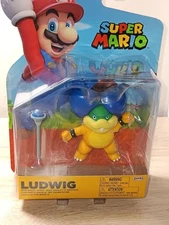 *FREE SHIP* 4" LUDWIG VON KOOPA : Super Mario World of Nintendo Jakks Pacific