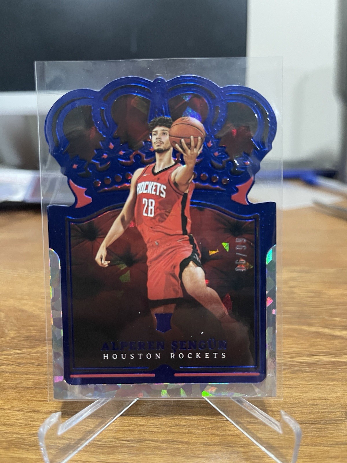 2021-22 Panini Crown Royale - Alperen Sengun #13 Blue Crystal /99 (RC)