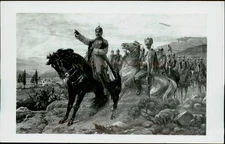 RPPC WWI 1990s REPRO military art German army Kaiser? Zeppelin artist Hecher? PC