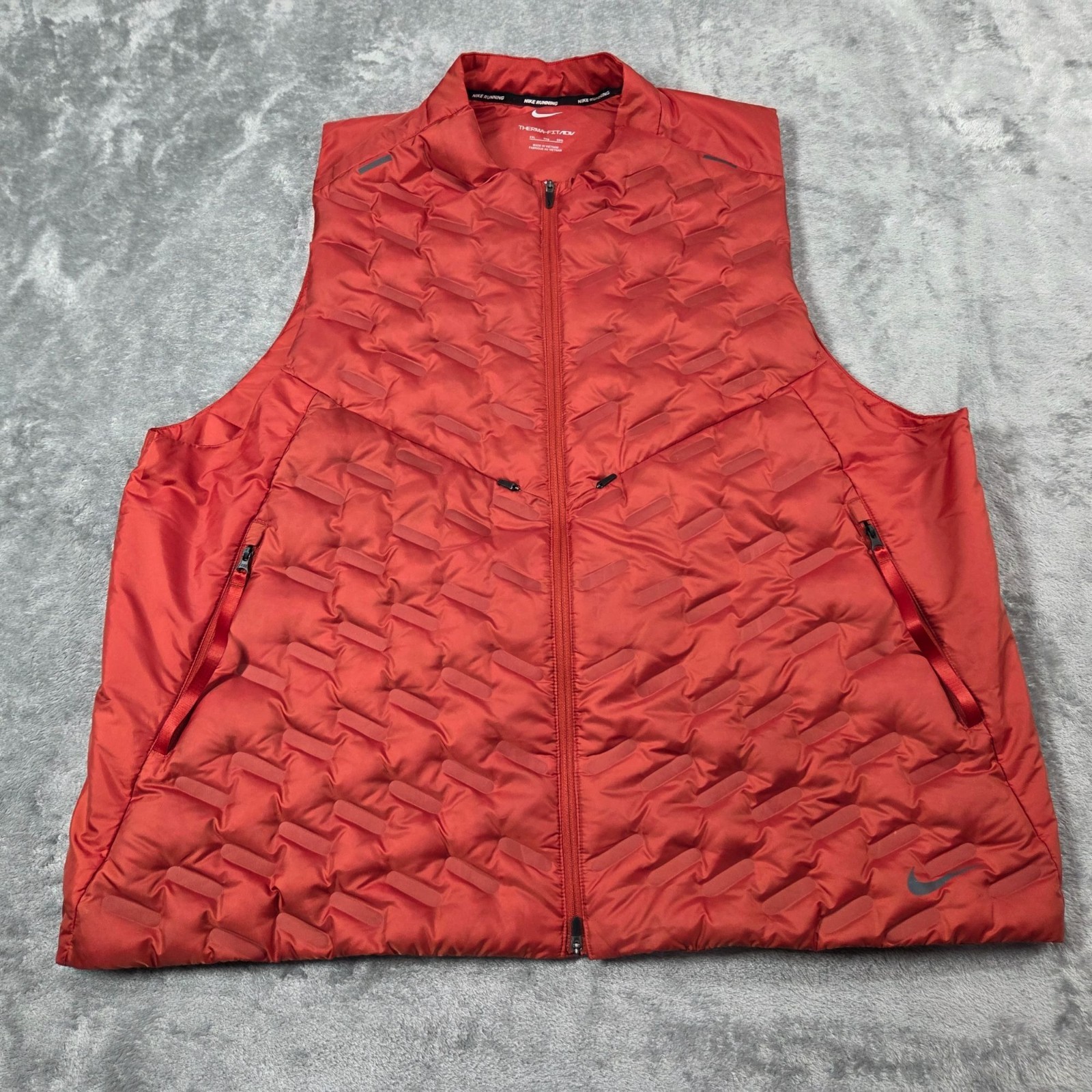 SACAI X NIKE Nike Gilet Uomo XXL Arancione Therma FIT ADV Repel Down Fill Corsa Outdoor DD5695