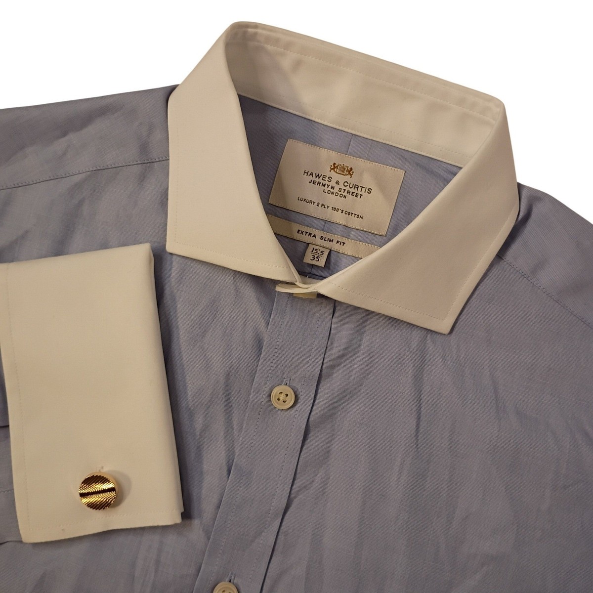 chinese dress ladies Men's White Textured Cotton Slim Fit Formal Shirt With Double Cuffs main image 0