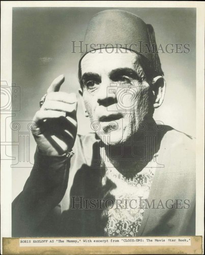 Pressefoto Schauspieler Boris Karloff Hauptrollen im Film "Die Mumie" - kfx59893
