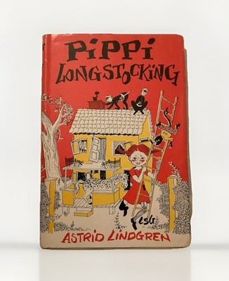 PIPPI LONGSTOCKING by Astrid Lindgren Book Club Ed. Hardcover 1950 Exl t Cond