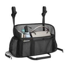 Black Car Net Pocket Handbag Holder Between Seats Protective Pet Barrier