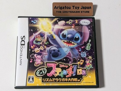 Nintendo DS Disney Stitch NDS Motto! Rhythm Doodle Mission With Case Japan