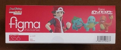 figma 356 Pokemon Red Action Figure with Bulbasaur Squirtle