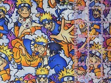 Custom 100 Cotton Woven Fabric Naruto Anime Series By The 1/4 Yard 9x56 Sketch