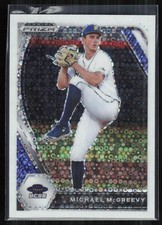 2021 Panini Prizm Draft Picks Michael McGreevy White Donut Circles Prizm #/50