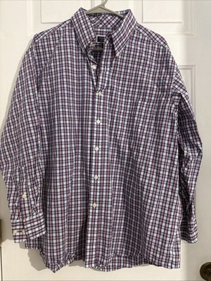 Club Room Men's Regular-Fit  Performance Plaid Dress Shirt 17 32-33