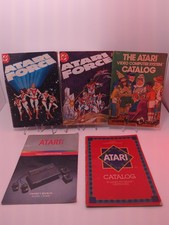 Vintage Atari Manual, Comic Books, Catalog Lot Of 5 Video Game Collectors Dream