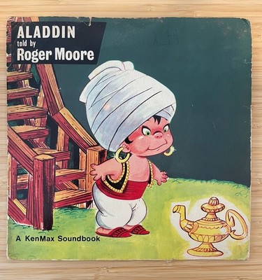 Aladdin Vinyl Told by Roger Moore - Vinyl Record LP 1973 Kenmax Soundbook