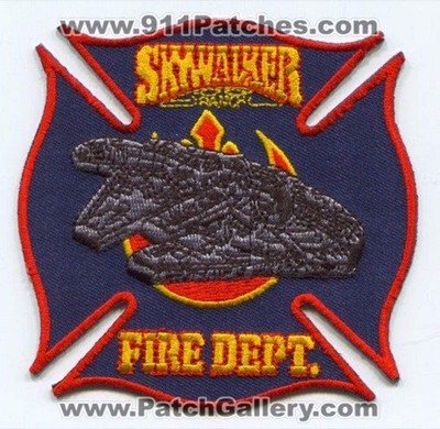 Skywalker Ranch Fire Department Patch California CA Star Wars v1