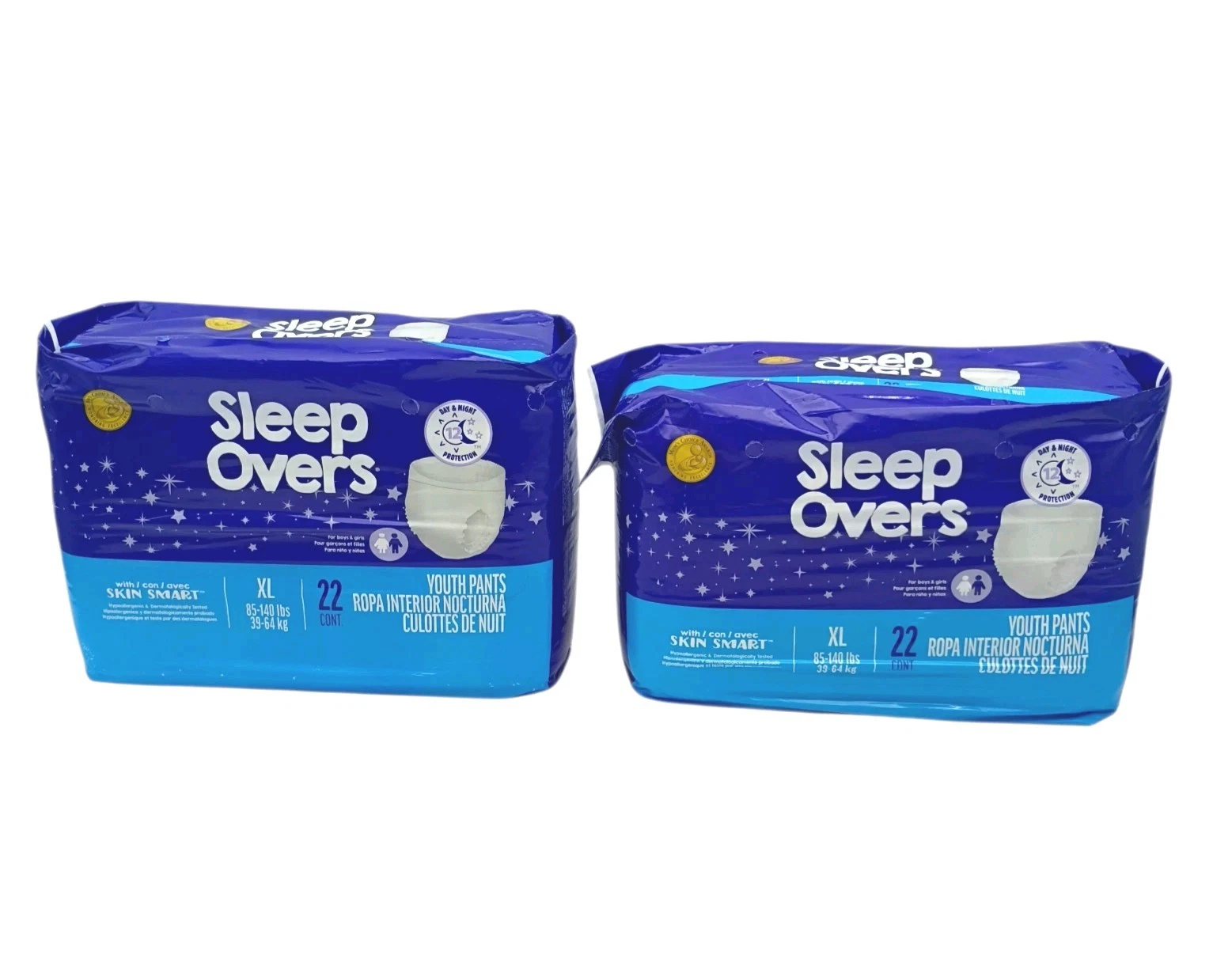 44 Ct Cuties Sleep Overs XL Youth Pants 85-140 lbs Overnight Diapers
Opens in a new window or tab
