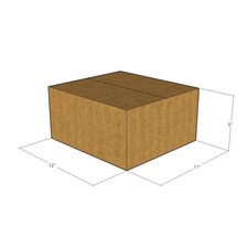 15 12x11x6 Kraft Brown Corrugated Shipping Boxes 32 ECT Single-Wall New
