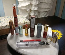 Lot Of Lipsticks Lipgloss Full Sz + Mini Gucci NYx Burts Bees + More