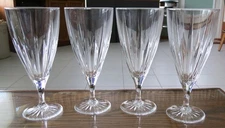 SET OF (4) MIKASA CRYSTAL RETIRED HIGH POINT 8 1/4" ICED TEA GLASSES 16oz - EUC