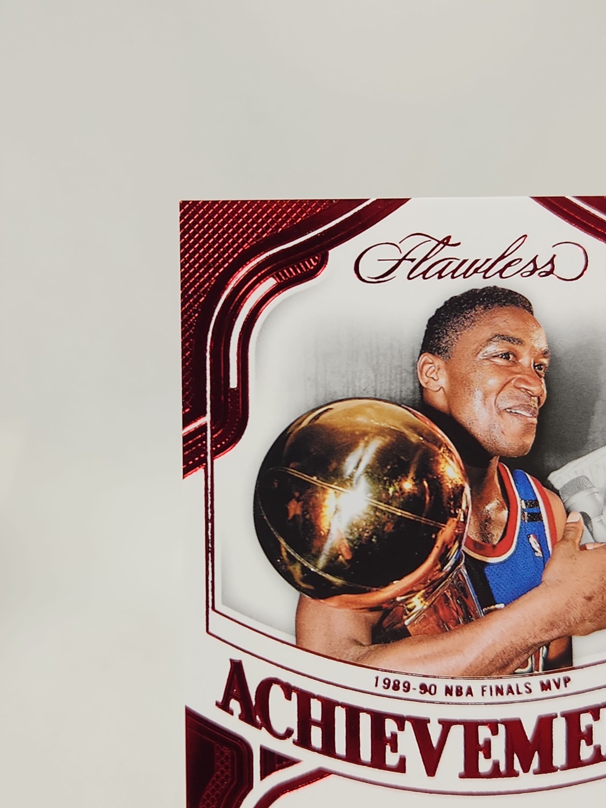Panini Flawless Achievements Ruby Auto /15 Isiah Thomas Pistons SSP Hall Of Fame view 2