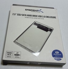 SABRENT Clear 2.5" SSD/ SATA Hard Drive USB 3.0 Tool Free-Open Box