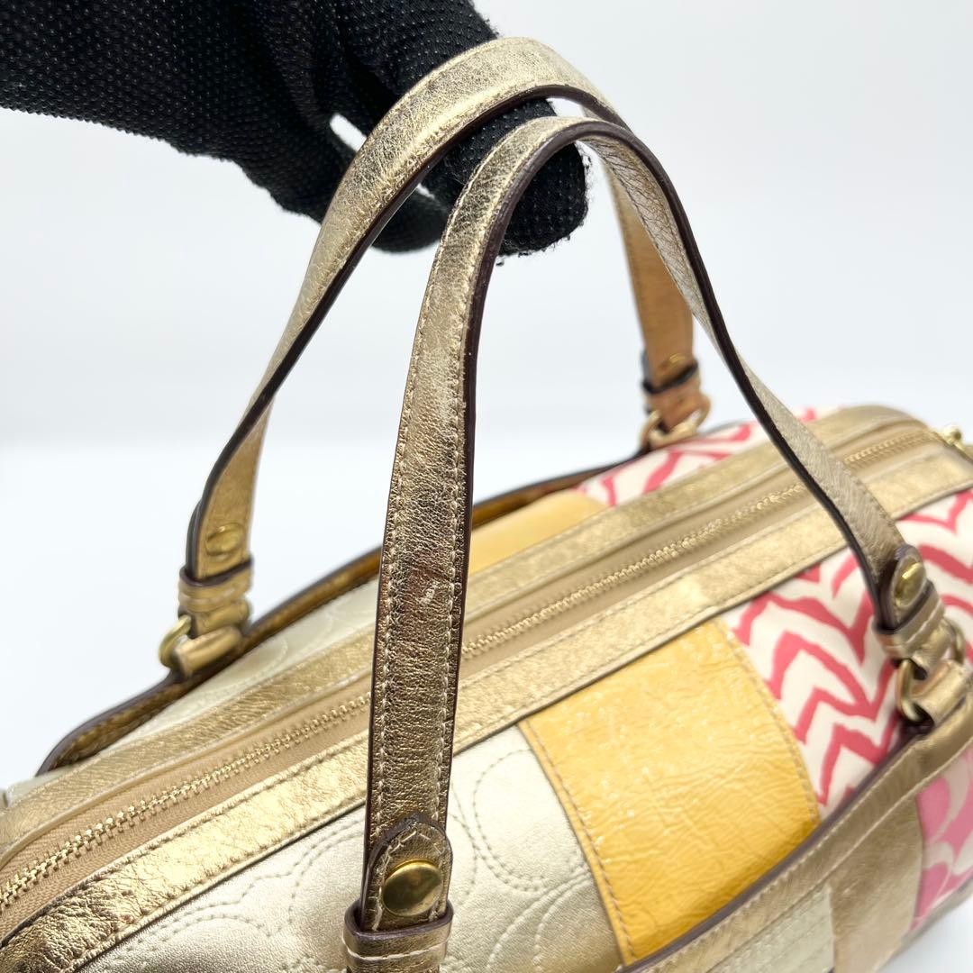 Coach F17164 Multicolor Patchwork Mini Duffle Bag… - image 11