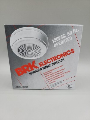 BRK Electronics First Alert 1839N 120V AC Hardwire Ionization Smoke Fire Alarm
