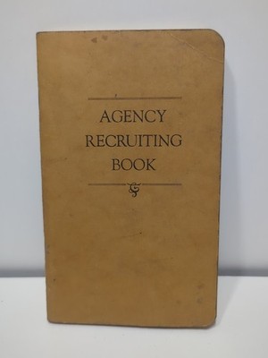  VINTAGE  1942 Metropolitan Life Insurance Company Agency Recruiting Book