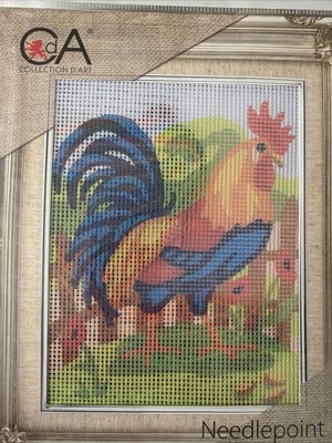 Printed needlepoint tapestry Gobelin  kit With Floss  Needle 20x25 Cm  Rto