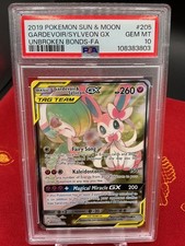 Gardevoir & Sylveon GX (205/214) (Full Art) Pokemon SM10 Unbroken Bonds PSA 10 on eBay