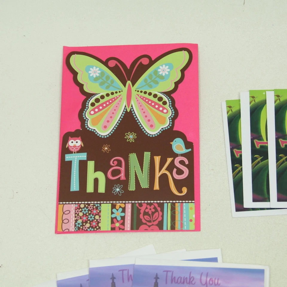 Lote Tarjetas de Agradecimiento Invitación Fiesta de Cumpleaños Infantil Princesa Dora Campanilla Elmo Foto 3 de 4