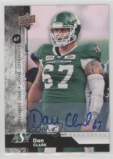 2018 Upper Deck CFL Auto Dan Clark #58 Auto 2b2