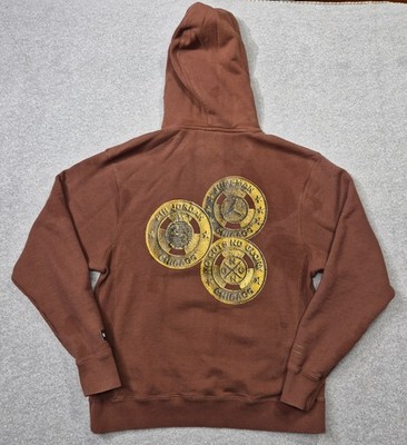 Jordan x Drew The Barber Hoodie Mens M Brown No Cuts No Glory Embroidered Rare