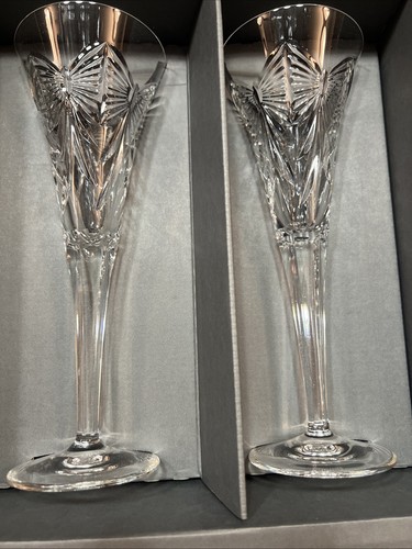 Waterford Crystal The Millennium Collection "PROSPERITY" Toasting Flutes - Picture 2 of 2