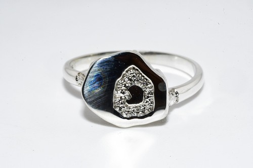 $395 .925 Sterling Silver Cocktail Ring Size 7.25