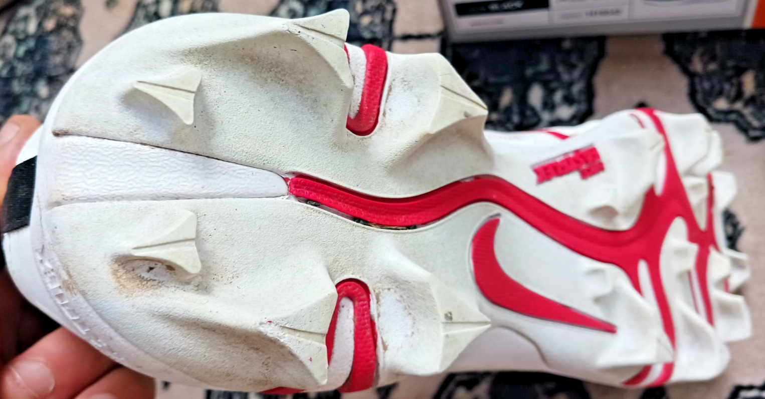 SAOLA NIKE ALPHA MENACE 3 SHARK TACCHETTI BASSI UOMO TAGLIA 13 BASEBALL CALCIO!!!