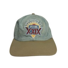 NFL Super Bowl XXIX Competitor AJD Denim Vintage Strapback Cap Hat Made in USA