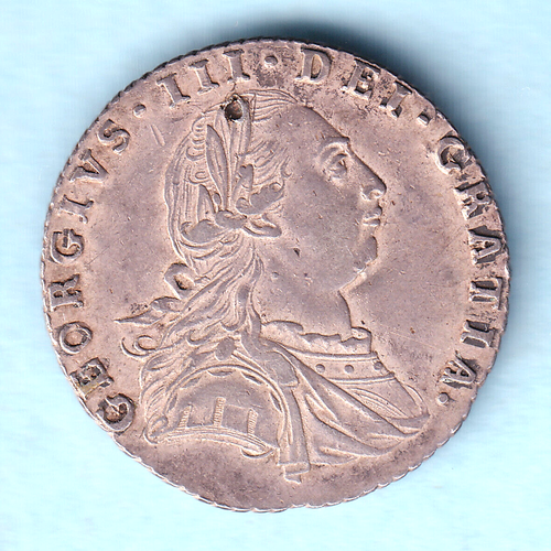 Great Britain.. 1787 George 111 - Sixpence.. With Hearts.. gVF - Picture 2 of 2