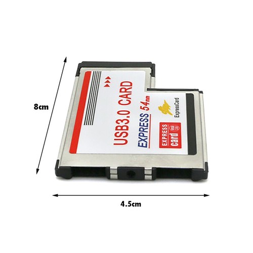5Gbps PCI Express Card Adapter USB 3.0 2 Ports HUB PCI 54mm Slot Express C F3 - Bild 3 von 5