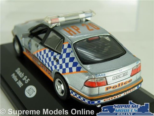 SAAB 9-5 MODEL POLICE CAR SALOON 2002 AUSTRALIA 1:43 SCALE CARARAMA + CASE 95 K8 - 第 3/4 張圖片