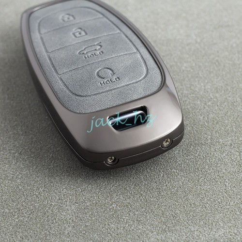 Llavero de cuero metálico para coche para Hyundai Tucson Santa Fe Cruz - Imagen 5 de 13