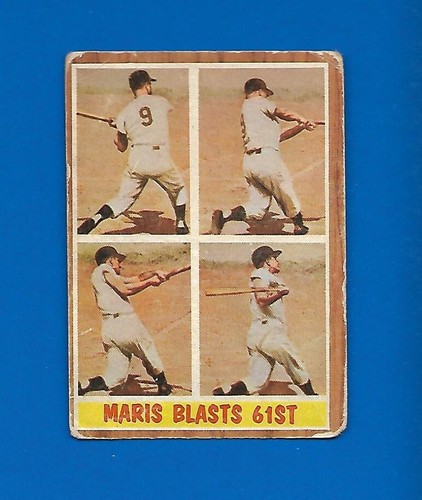 1962 TOPPS MLB BASEBALL CARD & GREEN TINT + VARIATION 1-689 SEE LIST - Picture 130 of 163