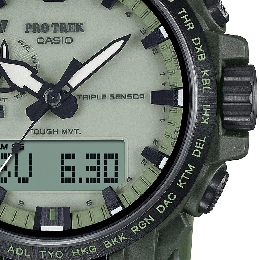 BRAND-NEW Casio PRO TREK PRW-61LD-3JF Solar Radio Watch ship from