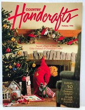 Country Handcrafts Holiday 1990 Full Size Patterns VINTAGE CRAFT BOOKLET