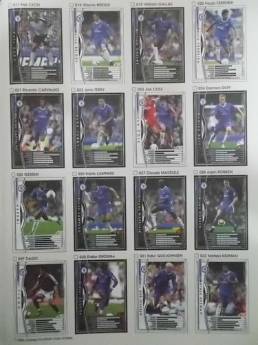 Panini WCCF Base Team Set Chelsea - Picture 2 of 15