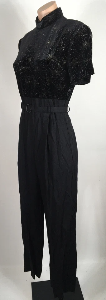 Mono Mameluco Vintage Terciopelo Rayón Brillo Sin usar, en caja Cuello Noche Betsy's Things talla 6 Foto 3 de 4