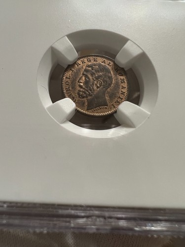 1 Ban 1900 Romania NGC MS63RB - Picture 3 of 4
