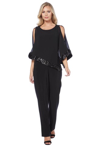 Sequin Trim Overlay Jumpsuit | eBay