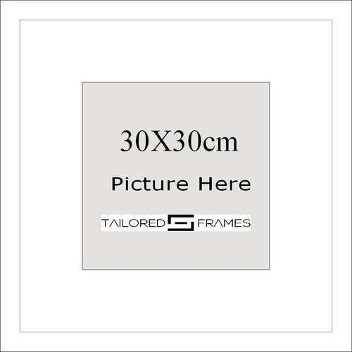 White photo picture frame Square with white and black mount All sizes 10x8 A3 A4 - Picture 27 of 39