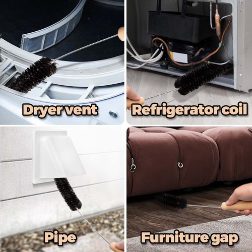 Confezione 2 Kit Pulitore Ventilazione Asciugatrice Asciugabiancheria Spazzola Pelucchi Ventilazione Trappola Pulitore - Foto 6 di 7